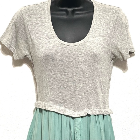 Funktional Anthropologie Woman Gray Green Short Sleeve Dress Size S - Picture 3 of 16
